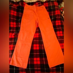 Scrub Star Vibrant peach scrub pants see measurements  small